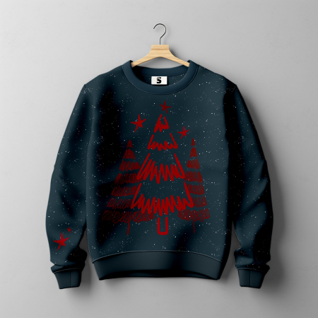 Bügelbild Bogen - DINA4 -  Xmas  # Rot