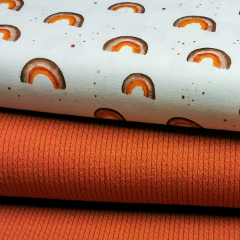 Strick Jersey - Rost - Recycled Cotton