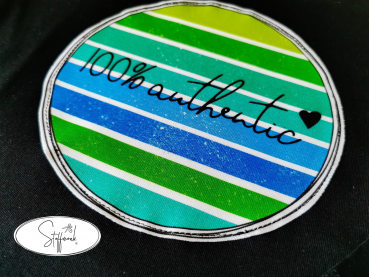 Patch / Aufnäher  - Aquarell Baby Elefant - Größe wählbar -