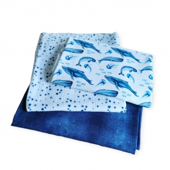 Baumwoll Jersey - Aquarell Wale -