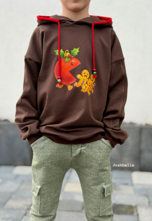 Bügelbild -  " Weihnachtskugel hat Hunger :-) "