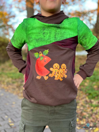 Bügelbild -  " Weihnachtskugel hat Hunger :-) "