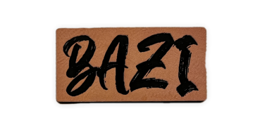 BIG Label - "BAZI" - ca. 3,5 cm x 6,7 cm - Kunstleder ++ Farbauswahl ++
