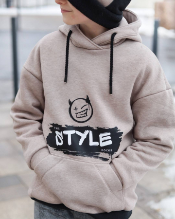 Bügelbild -  " THIS STYLE ROCKS " #schwarz