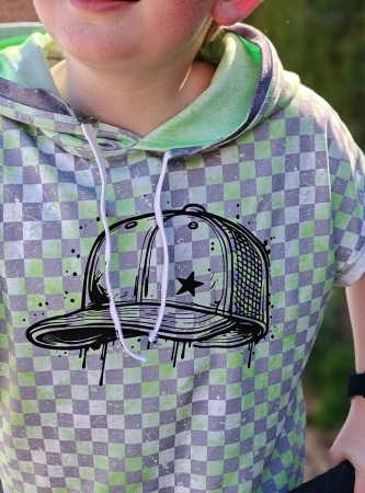 Bügelbild -  " Cool Cap " #schwarz