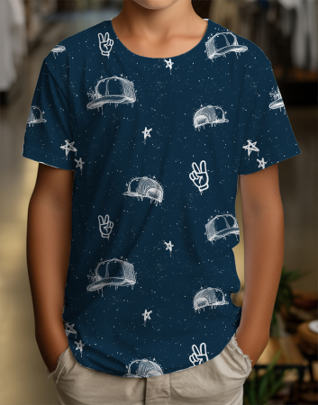 Cool Caps - #dunkelblau/weiss  -  Bio Jersey