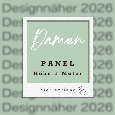 Ep - Panel Designnäher 2026 - " Damen " - Bio French Terry - (Höhe 1 Meter)