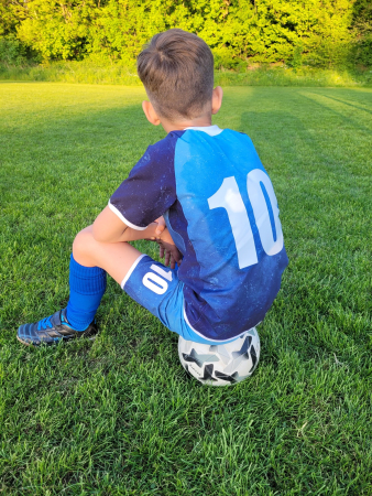 Ep - EINZEL Panel - FUSSBALL #royalblau - Bio Jersey