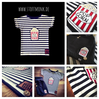 Patch / Aufnäher  - Pommes - Hochkant