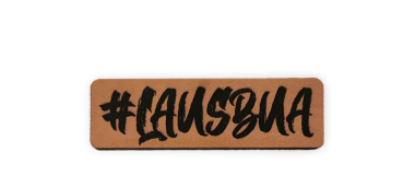 BIG Label - "#LAUSBUA" - ca. 2,7 cm x 8,8 cm - Kunstleder ++ Farbauswahl ++