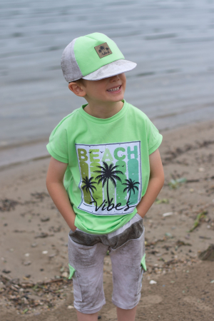 Patch / Aufnäher  - Beach Vibes #grün Töne - Rechteck