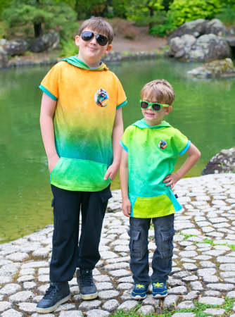 KOMBI Panel - " NEONGELB/BLAU " -  Jersey - Höhe ca. 0,8 Meter/volle Breite