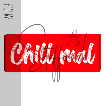 Patch / Aufnäher  - Chill mal rot - Größe wählbar -