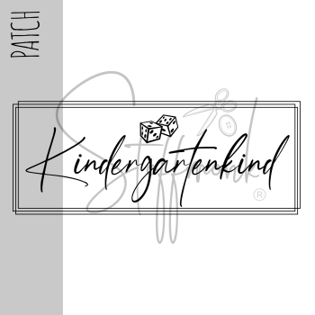 Patch / Aufnäher  - Kindergartenkind (Würfel) - Größe wählbar -