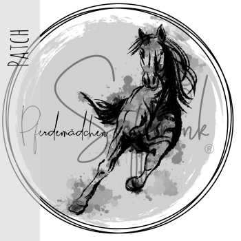 Patch / Aufnäher  - Pferd - "Pferdemädchen"