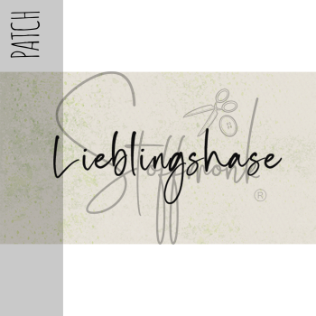 Patch / Aufnäher  - "Lieblingshase" - Creme