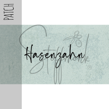 Patch / Aufnäher  - "Hasenzahn" - Blau