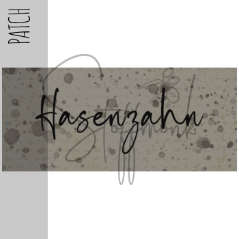 Patch / Aufnäher  - "Hasenzahn" - Taupe