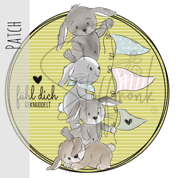 Patch / Aufnäher  - "Hasenbande" - Kiwi