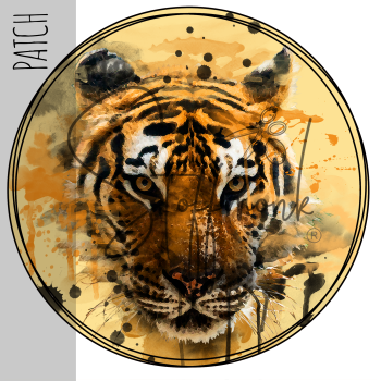 Patch / Aufnäher  - Tiger gelb