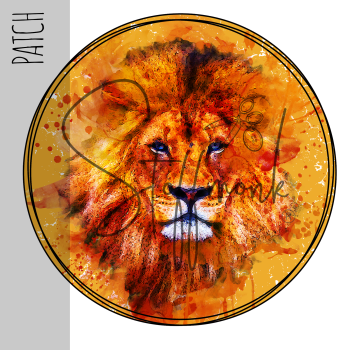 Patch / Aufnäher  - Löwe gelb