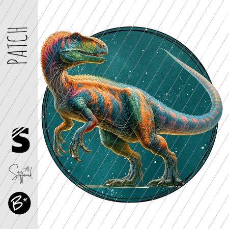 Patch / Aufnäher  - Raptor bunt - Button