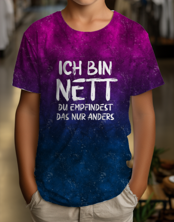 KOMBI Panel - " PINK/BLAU " -  Jersey - Höhe ca. 0,8 Meter/volle Breite