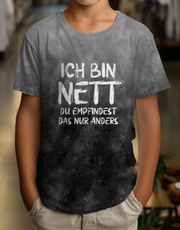 KOMBI Panel - " HELLGRAU/DUNKELGRAU " - Jersey - Höhe ca. 0,8 Meter/volle Breite