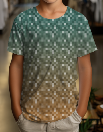 Pixel #smaragd/karamell - Bio JERSEY