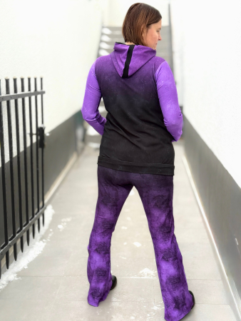 DENIM - #dunkelgrau/lila - Bio French Terry