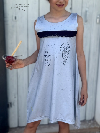 Bügelbild - " EIS GEHT IMMER " - #schwarz