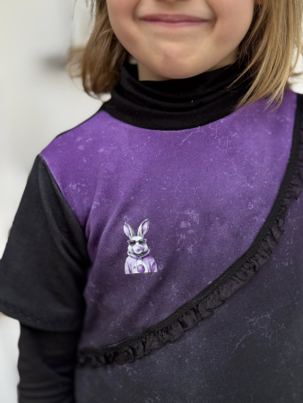 Bügelbild -  " Bubblegum Hase #lila "