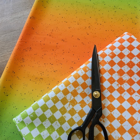 VB - EP "Karogrunge Verlauf # orange/grün "  SOFTSHELL