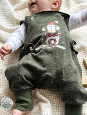 Bügelbild -  " Maus in Tasse "