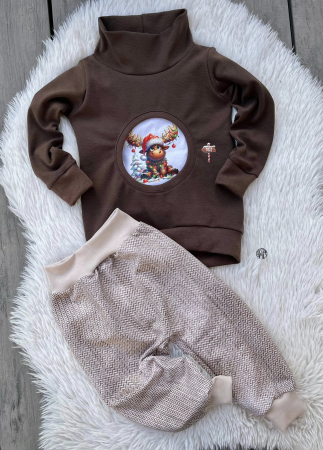 Bügelbild -  " ab zum Nordpol... Kuh "