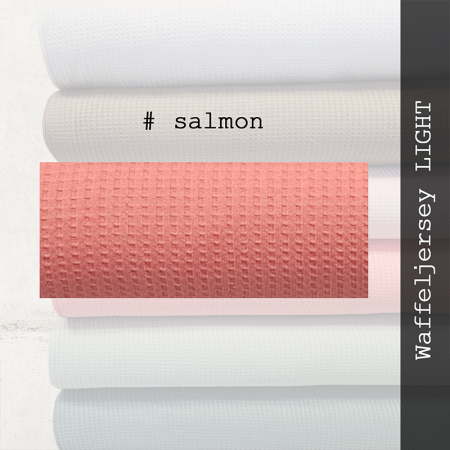 Waffeljersey / Waffelstrick Jersey LIGHT - Salmon