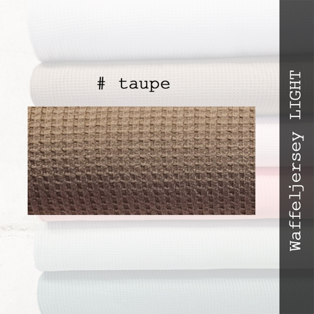 Waffeljersey / Waffelstrick Jersey LIGHT - Taupe