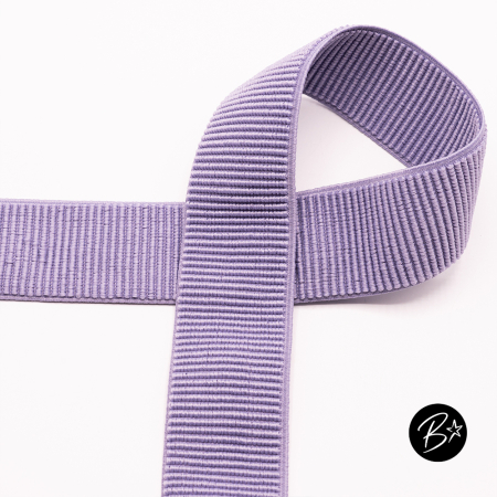 Gummiband  50mm  - #lila   - Rippen