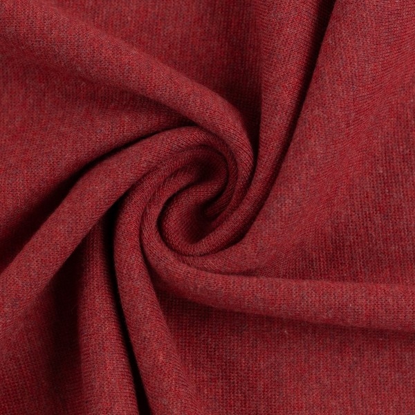 - ÜBERBREITE 100cm -Bündchen Heike melange - Burgundy