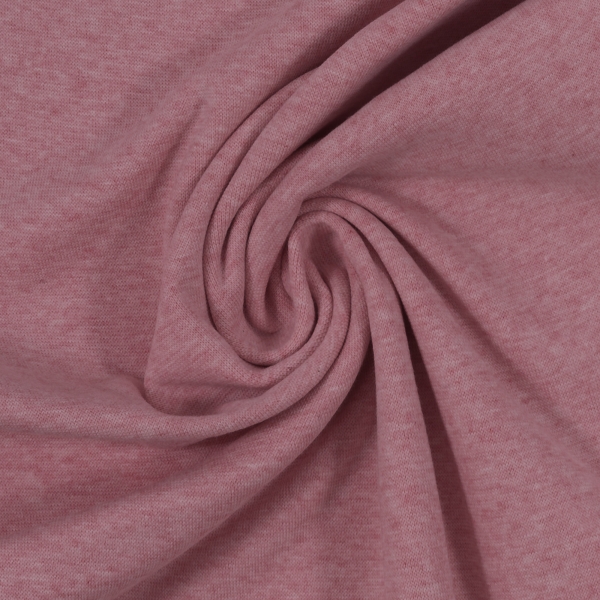 - ÜBERBREITE 100cm -Bündchen Heike melange - Altrosa