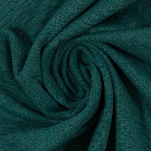 - ÜBERBREITE 100cm -Bündchen Heike melange - Dunkelpetrol