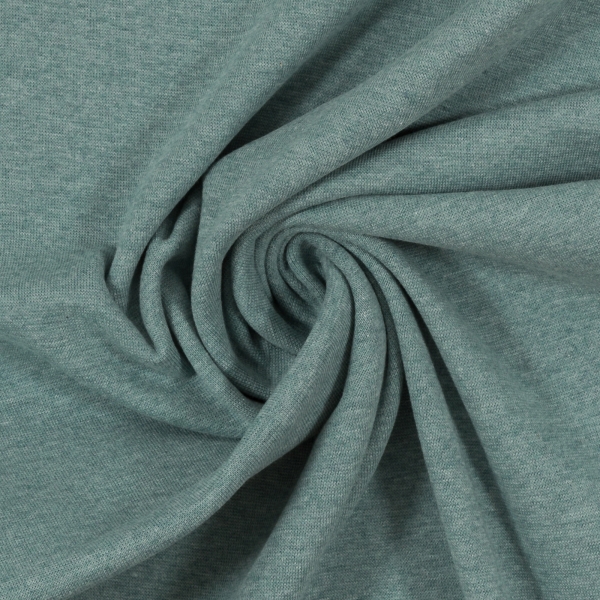 - ÜBERBREITE 100cm -Bündchen Heike melange - Rauchblau