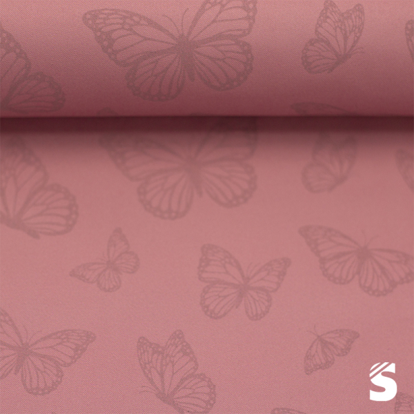 Reflektierender Softshell - Schmetterling  - Rosa Rückseite