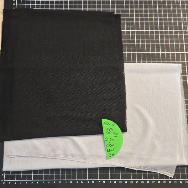 1206-16 - BWARE SET - 0,2 Meter + 0,3 Meter Mesh #schwarz & #weiss - 3 €