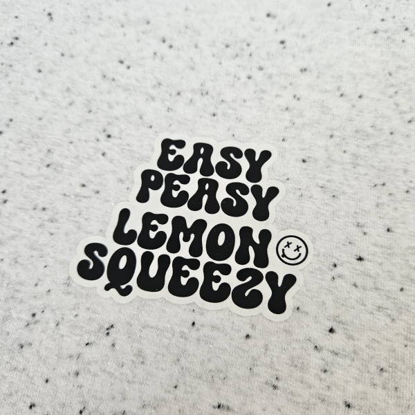 Bügelbild - "EASY PEASY LEMON SQUEEZY"