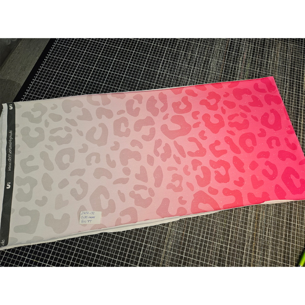 #2707-02 / 0,35 Meter Leo Verlauf #pink/hellgrau - 7 €