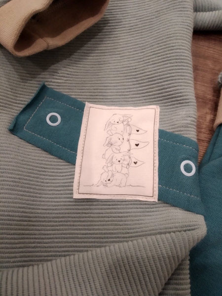 Patch / Aufnäher  - "Hasenbande" - Weiß