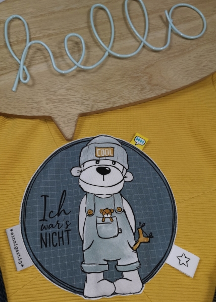 Patch / Aufnäher  - "Kleiner (B)engel" - weiß - XaXelu Design
