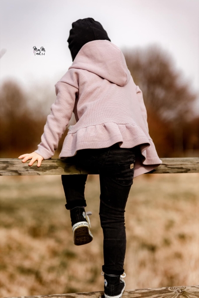 Waffelstrick Jersey - Altrosa -