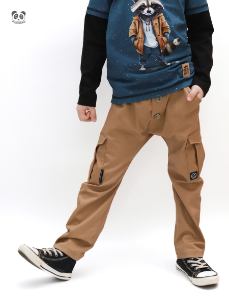 TWILL - elastisch - Senf Uni